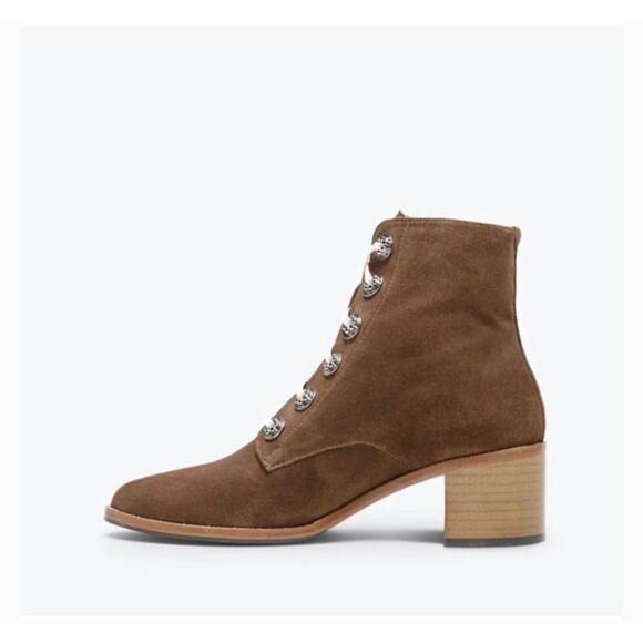 New Freda Salvador Ace HW Brown Suede Hardware Size 11 M Women - Picture 6 of 12